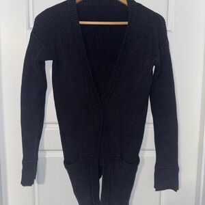 Lululemon Black Cardigan Sweater